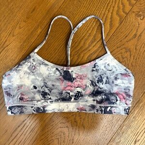 lululemon athletica Floral Print Bra - Gray and Pink